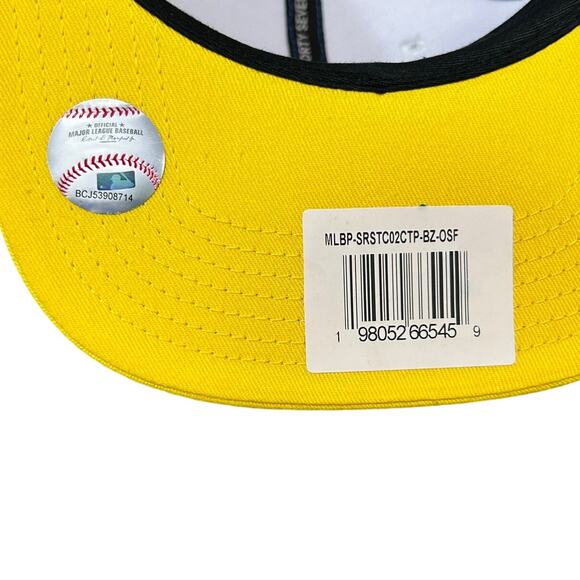 47 Brand Captain MLB Boston Red Sox JetBlue Flat Bill Cap NWT OSFA Blue Yellow - Picture 7 of 10